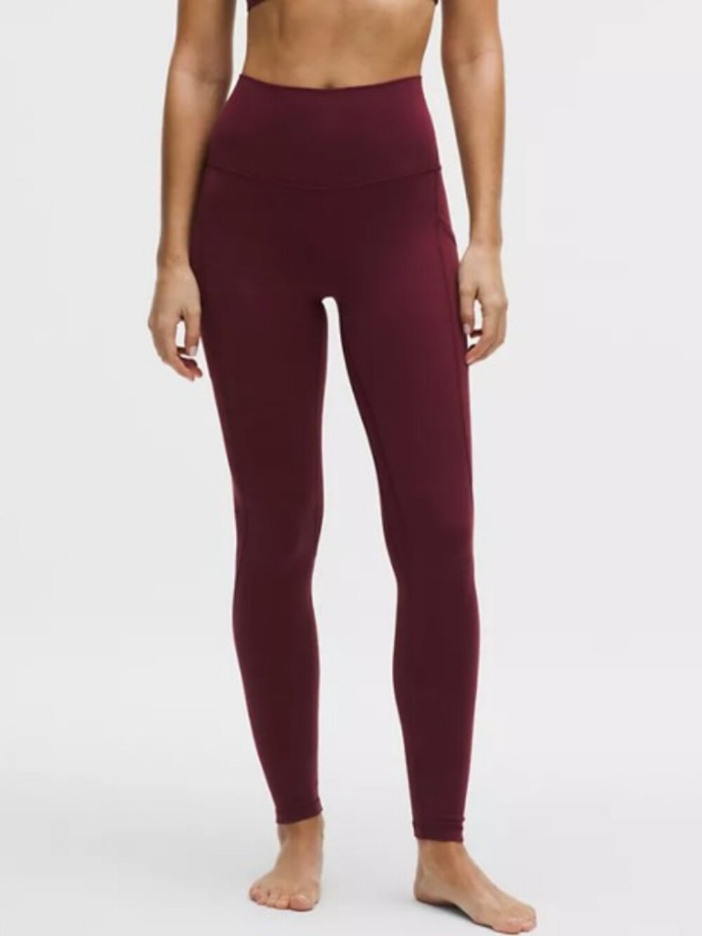 Lululemon Align high rise with pocket leggings maroon women's size 8